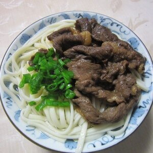 牛こま肉の甘辛煮